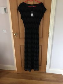 Carraig-Donn Ladies black shimmer dress uk 10