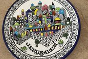Jerusalem vintage multi colour souvenir  plate