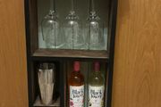 Handmade compact drinks cabinet
