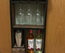Handmade compact drinks cabinet