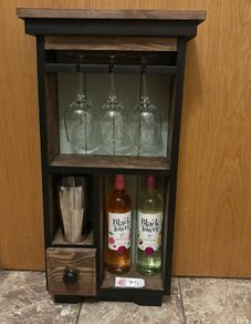 Handmade compact drinks cabinet