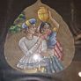 Hand painted Peepal leaf framed Image 4