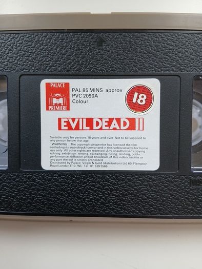 Evil Dead 2 Kiss Your Nerves Goodbye Film On Large Box Rental Version (Not Ex Rental)