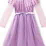 Disney Tangled Rapunzel girls fancy dress costume Age 4 EUC Image 2