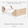 Mamas and papas Lawson cot and bed Image 2