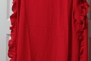 Long sleeve red top size 10
