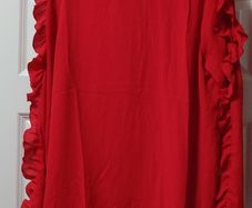 Long sleeve red top size 10