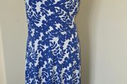 Boden blue and white sleeveless summer dress size 14 price includes postage