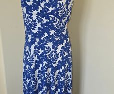 Boden blue and white sleeveless summer dress size 14 price includes postage