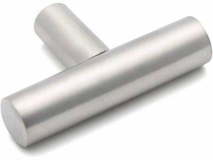 20 Pack 12mm Cabinet Door Handle Drawer Knobs Brushed Nickel Stainless Steel Cupboard Knobs Hardware Wardrobe Knobs 50mm/2" Long (MULTIPLE PACKS AVAILABLE)