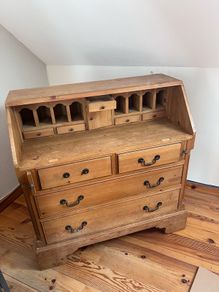 Solid Wood Chest / Writing Desk