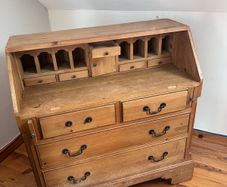 Solid Wood Chest / Writing Desk