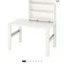 ikea Desk IKEA Desk with shelf unit, height adjustable white, 96x58 cm in a good condition Image 5