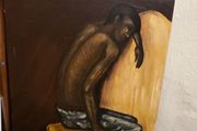 "The Negro Scipion" painted by Greek Artist A. Stergiou 1976