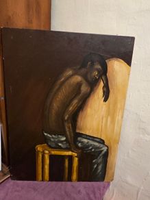 "The Negro Scipion" painted by Greek Artist A. Stergiou 1976