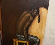 "The Negro Scipion" painted by Greek Artist A. Stergiou 1976