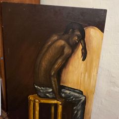 "The Negro Scipion" painted by Greek Artist A. Stergiou 1976