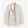 H&M premium wool jacket , new, oversized shoulders, size XS-S Image 4