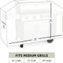 All-Weather Premium BBQ Cover (58" - 147cm) - Double-Layer 600D Oxford Fabric - 100% Waterproof Barbecue Cover With Air Vents - Large Grill Cover Featuring Dual Handles & Straps Image 3