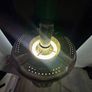Original custom-made washing machine drum freestanding light - all made from Pure metal Image 3
