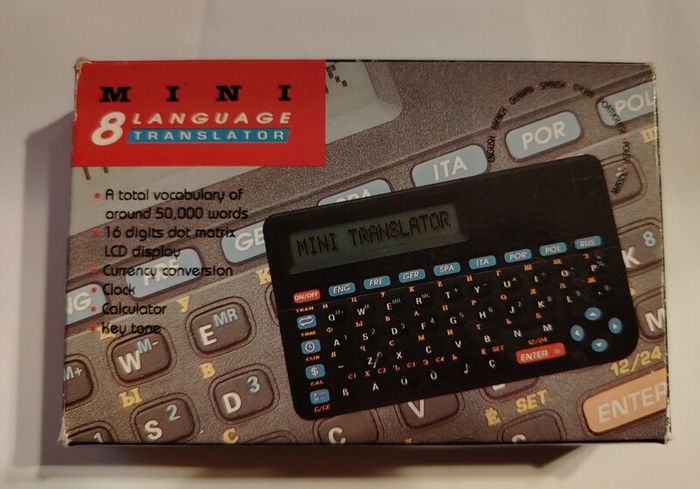 vintage Mini 8-Language Electronic Translator