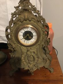 antique brass clock