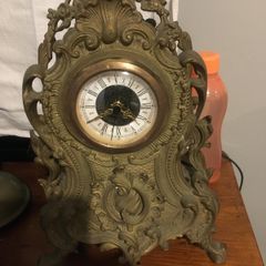antique brass clock