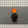 lego super heroes sh0267 Ghost Rider, Johnathon 'Johnny' Blaze minifigure - White Head, Chain Belt Image 2