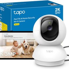 C210 2K 3MP Pan/Tilt Indoor Camera House Security Camera, WiFi Camera, No Monthly Fee, AI Detection, Dog Puppy Camera, Baby Camera Monitor, 360 View, Night Vision, Works with Alexa & Google