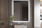 NEW SALE | Illuminated Backlit LED Bathroom Mirror, 600x450mm Wall Mounted Multifunction Bathroom Vanity Mirror with Touch Button
