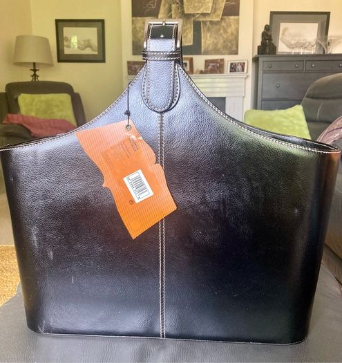 Leather Storage/ Magazine Holder