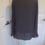 Orsay Navy Polka Dot Blouse Size 40 UK 12 Frill Sleeve Smart Casual Top Image 4