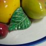 Stunning vintage glazed ceramic fruit bowl, mid 20th century, very kitsch. Image 4