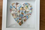 Handmade framed Mosaic Heart