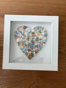 Handmade framed Mosaic Heart