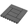 22 pcs Decking Tiles 30x30 cm 2 sqm WPC Grey Image 3