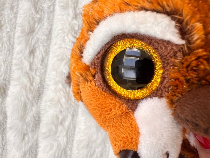 Ty Beanie Boos Rusty the Raccoon TySilk Beanie Soft Plush approx. 15 cm. Used Please see photos