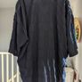 Navy blouse oversized woman shirt Image 2