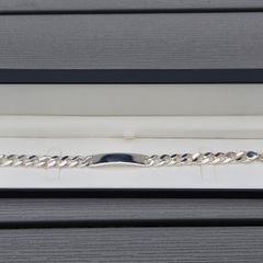 Brand New Heavy 925 Sterling Silver Gents Identity Bracelet