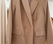 Women's beige longline military style jacket- V  by  Very - brand new never worn