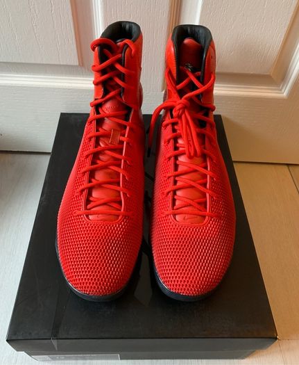 Nike Kobe 9 High Krm Red Mamba Qs Snakeskin Uk 11/ Us 12 Deadstock