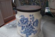 Crown Fielding Canister Blue/White Mid/Century