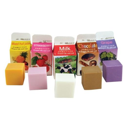 Kikkerland set of 5 scented erasers