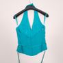 Bella Formals by Venus Teal Blue Top Chiffon Pleated Midi Skirt Scarf Co Ord Set 10-12UK/38-40EU Image 9