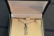 Brand New Sterling Silver Necklace With Initial / Letter I Pendant