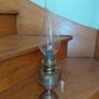 Antique French petit oil lamp copper/brass works Image 7