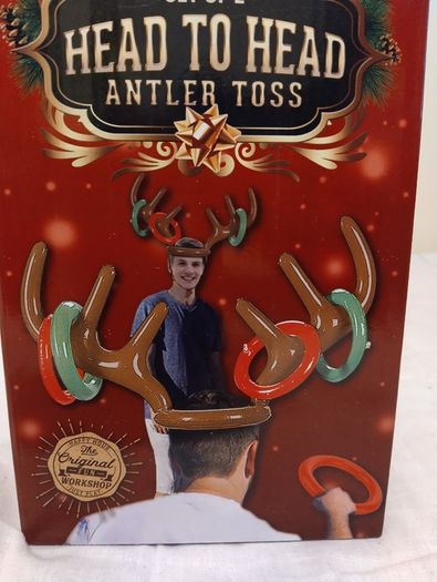Head to Head Inflatable Reindeer Antler Toss Game NEW IN BOX