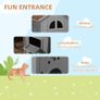 Solid Wood Cat Condos Natural Water Proof Image 4