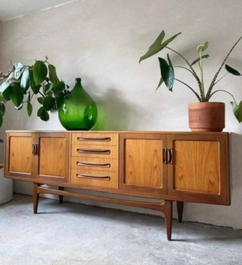 Mid century Danish teak stock sideboards drawers
