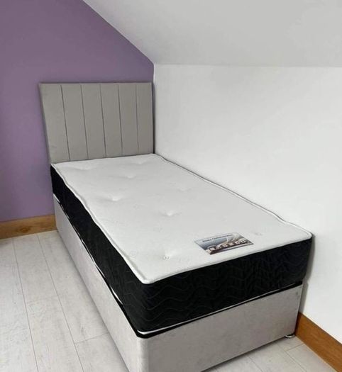New Stylish single ,Double 4ft, 4ft6, King 5ft And 6ft Superking Sizes Divan Beds Instock. Drawers And Optional Tufted Mattresses Available. Free Delivery
